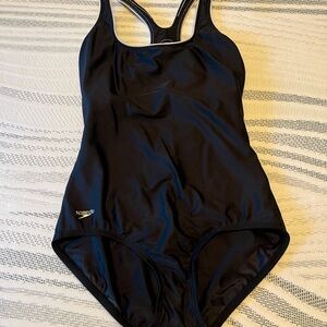 Speedo Black Classic One-Piece Swimsuit